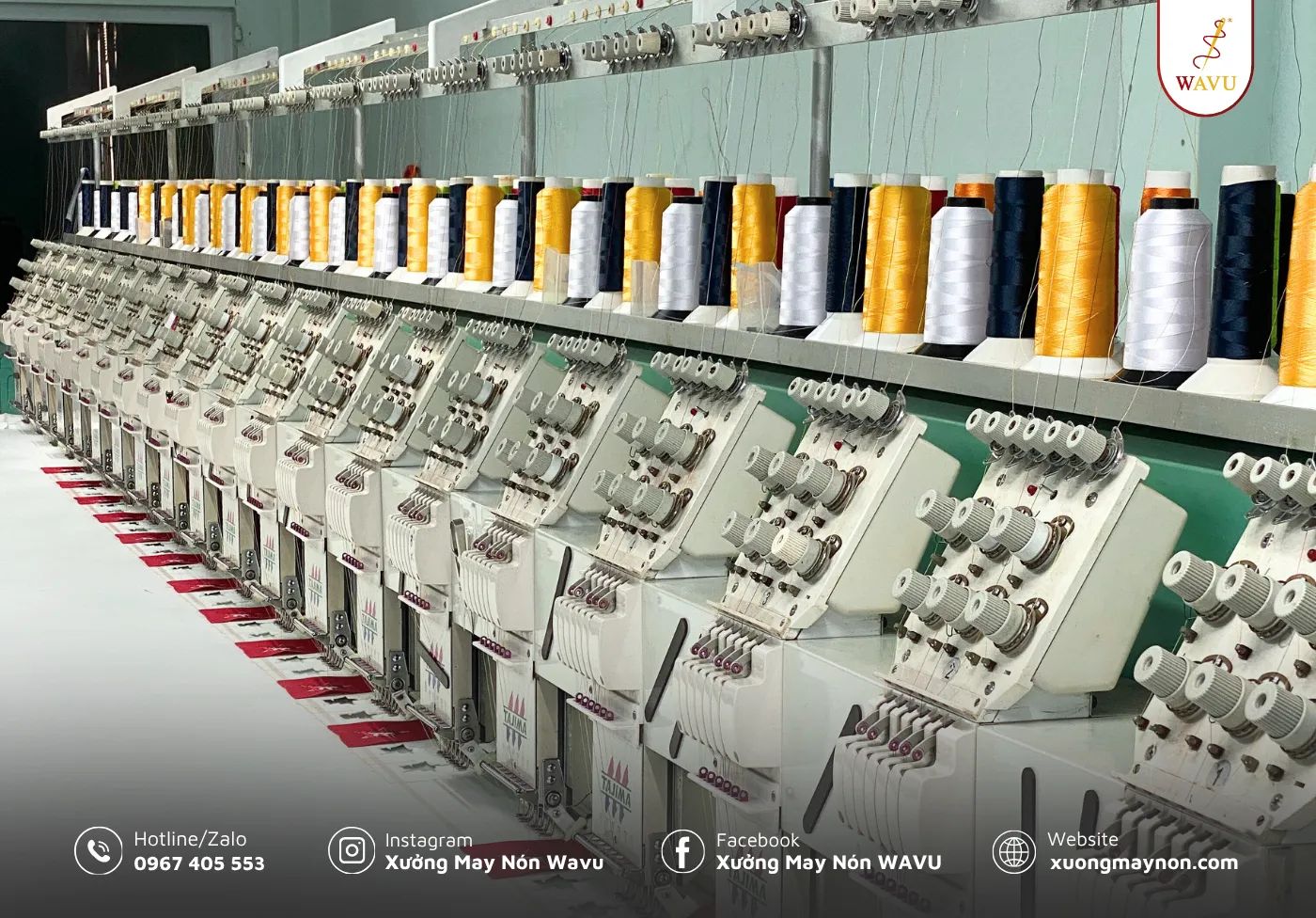 Để có một hình thêu lên nón đẹp