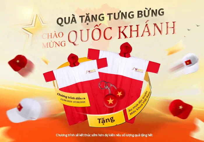 [Khuyến mãi] Quà tặng tưng bừng – Chào mừng Quốc Khánh