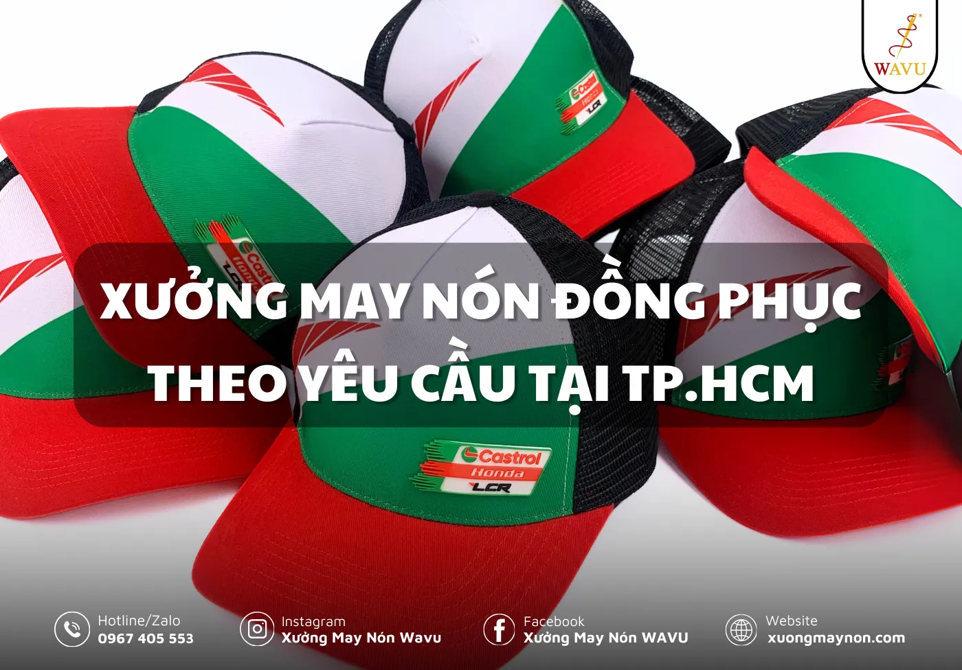 Xưởng may nón đồng phục theo yêu cầu tại TP.HCM