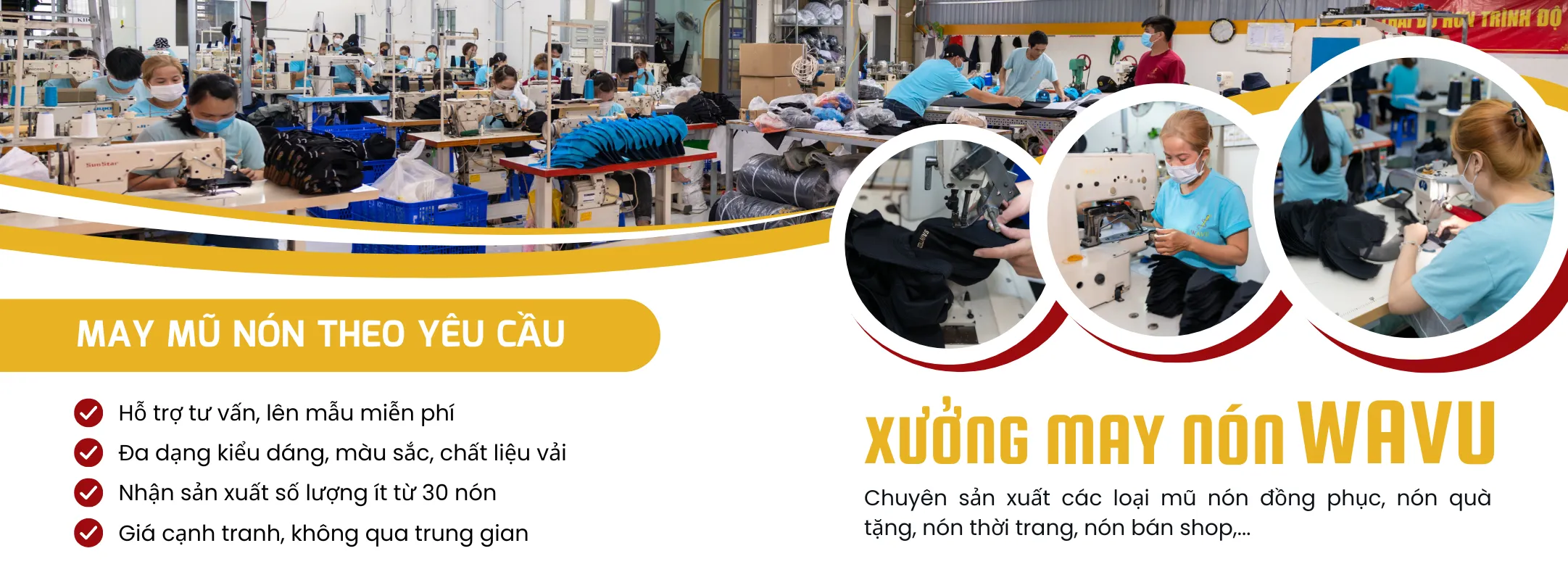 Xưởng may nón Wavu