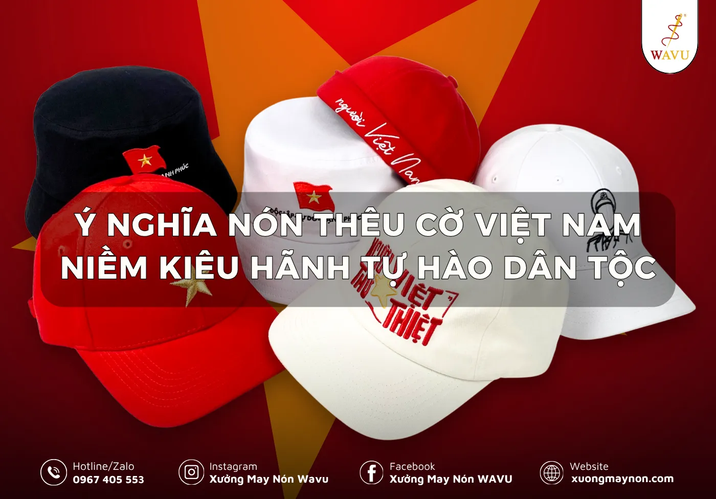 Ý nghĩa nón thêu cờ Việt Nam: Niềm kiêu hãnh tự hào dân tộc